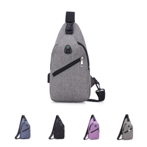 Simple Men's Single Room Crossbody Bag