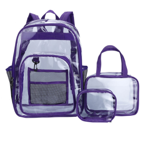 Large Capacity Plastic Jelly Travel Shoulder Set Bag
