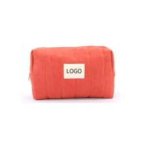 Customized Female Cotton Quilted Makeup Storage Bag