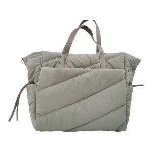 Customized Large Capacity Winter Women Nylon Cotton Quilted  Handbag