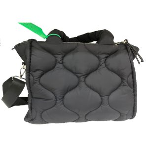 Nylon Padded Puffing Bag Black Puffed Quilted Bag Shoulder Bag for Women Lady Casual Tote