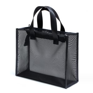 High quality custom design with logo reusable nylon wire mesh beach shopping tote bag Mesh Beach Bag