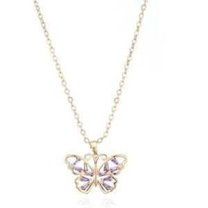 New arrival Women's classic zircon butterfly necklace,pendant necklace ,lady's jewelry